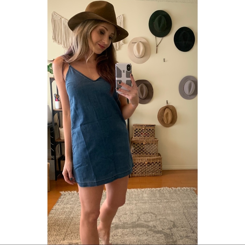 Chambray Aritzia Wilfred Free Dress XS